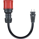 go-e Adapter für Gemini flex 22 kW, CEE rot Drehstrom 32A > Haushaltssteckdose schwarz, 30cm