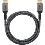 goobay Plus DisplayPort 2.0/2.1 Kabel, 16K @ 60Hz, 80 Gbit/s grau, 3 Meter