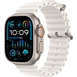 Apple Watch Ultra 2, Smartwatch weiß, 49 mm, Ocean Armband, Titangehäuse, Cellular