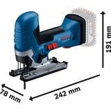 Bosch Professional Akku-Stichsäge GST 18V-125 S Professional solo blau/schwarz, ohne Akku und Ladegerät
