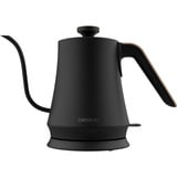 Cecotec Thermosense 500 Cisne, Wasserkocher schwarz/holz, 1.200 Watt, 1 Liter