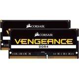 Corsair SO-DIMM 64 GB DDR4-2933 Kit, Arbeitsspeicher schwarz, CMSX64GX4M2A2933C19, Vengeance