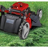 EINHELL Benzin-Rasenmäher GC-PM 51/3 S HW-E Li rot/schwarz, mit Hinterradantrieb, E-Starter mit Power X-Change Li-Ionen Akku 2Ah