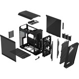 Fractal Design Torrent Compact Black TG Dark Tint, Tower-Gehäuse schwarz, Tempered Glass