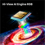Hisense 75UR8DS RGB MiniLED, LED-Fernseher 189 cm (75 Zoll), schwarz/dunkelgrau, UltraHD/4K, Hi-View AI Engine RGB, 180Hz Panel