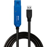 Lindy USB 3.0 Aktivverlängerung Pro, Verlängerungskabel schwarz/blau, 20m