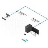 Lindy USB 3.0 Aktivverlängerung Pro, Verlängerungskabel schwarz/blau, 20m