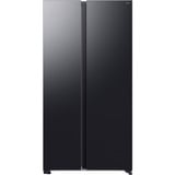 SAMSUNG RS70F65QEFEF, Side-by-Side edelstahl (dunkel), AI Energy Mode
