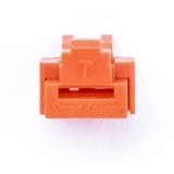 SMARTKEEPER ESSENTIAL RJ45 Port Lock (NL03) + Lock Key Basic (U03), Einsteckschloss Farbcode Orange, 10 Stück + 1 Schlüssel