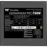 Thermaltake Germanium Pro RGB 750W, PC-Netzteil schwarz, 1x 12-Pin High Power GPU, 4x PCIe, Kabelmanagement, 750 Watt