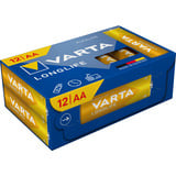 VARTA Longlife Batterie LR06 Box, AA (Mignon) 12 Stück