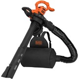 BLACK+DECKER 3-in-1 Elektro-Laubsauger BEBLV290-QS, Laubsauger/Laubbläser schwarz/orange, 2.900 Watt