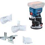 Bosch Akku-Kantenfräse GKF 18V-8 Professional solo, 18Volt, Oberfräse blau/schwarz, ohne Akku und Ladegerät, in L-BOXX