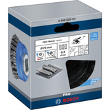 Bosch PRO Metal heavy X-Lock Topfbürste, Ø 75mm, gezopft 0,5mm Stahldraht, für X-LOCK Winkelschleifer