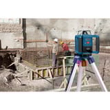 Bosch Rotationslaser GRL 400 H Professional blau/schwarz, rote Laserlinie, mit Laser-Empfänger LR 1, VARTA Ladegerät + Akkus, in L-BOXX