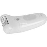 Braun Silk-épil 7 7-441, Epiliergerät weiß/silber, inkl. Rasieraufsatz, Trimmeraufsatz, Hautkontaktaufsatz, Mini-Körpertrimmer, Tasche, Reinigungsbürste, Ladekabel