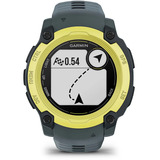 Garmin Instinct E, Smartwatch dunkelgrau/limette, 40 mm, Silikon-Armband