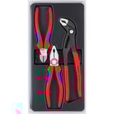KNIPEX Zangen-Set "Bestseller-Paket" 00 20 09 V01  blau/schwarz, gezahnte Griffflächen, Schneiden mit Facetten