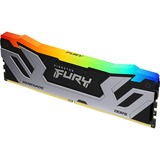 Kingston FURY CU-DIMM 48 GB DDR5-8400 (2x 24 GB) Dual-Kit, Arbeitsspeicher silber/schwarz, KF584CU40RSAK2-48, FURY Renegade RGB, INTEL XMP