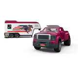Schleich Horse Club Lakeside Truck mit Anhänger, Spielfahrzeug 