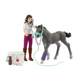 Schleich Horse Club Mrs. Kramer mit Fohlen, Spielgebäude 