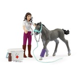 Schleich Horse Club Mrs. Kramer mit Fohlen, Spielgebäude 