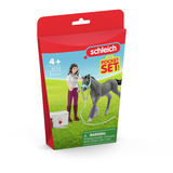 Schleich Horse Club Mrs. Kramer mit Fohlen, Spielgebäude 