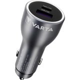 VARTA Ladegerät Car Charger KFZ, USB-A + USB-C, 45 Watt schwarz, Autoladegerät, PD und QuickCharge