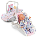 ZAPF Creation BABY born® Babyschale Blumen, Puppenzubehör 43 cm, 36 cm