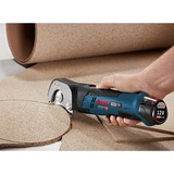 Bosch Professional Akku-Universalschere GUS 12V-300 Professional, Elektroschere blau, ohne Akku und Ladegerät, L-BOXX