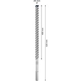Bosch Professional EXPERT Hammerbohrer SDS-max-8X, Ø 25mm 5 Stück, Arbeitslänge 400mm