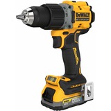 DEWALT Akku-Bohrschrauber DCD800E2T, 18 Volt gelb/schwarz, 2x POWERSTACK Li-Ion-Akku 1,7 Ah, in T STAK Box