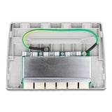 DeLOCK Mini Desktop Patchpanel 6 Port Cat.6a grau