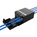 Digitus Konsolidierungspunkt-Box 4P Keystone mit Kabelmanager, 2159 schwarz