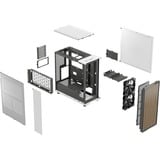 Fractal Design North Chalk White, Tower-Gehäuse weiß/holz, Mesh-Version