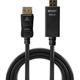 Lindy Adapterkabel DisplayPort > HDMI 10,2 Gbit/s schwarz, 1 Meter