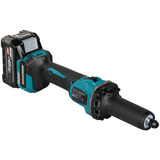Makita Akku-Geradschleifer GD001GZ, 40Volt schwarz/blau, ohne Akku und Ladegerät
