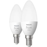 Philips Hue White E14, LED-Lampe Doppelpack, ersetzt 40 Watt