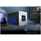 Sonnet eGPU Breakaway Box 850T5 Thunderbolt 5 , Gehäuse silber, Mit 850 Watt Netzteil