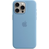 Apple Silikon Case mit MagSafe, Handyhülle hellblau, iPhone 15 Pro Max