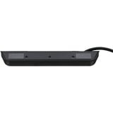 Brennenstuhl estilo Eck-Steckdosenleiste 4-fach schwarz/edelstahl, 2 Meter, 2x USB