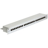 DeLOCK 19" Patchpanel 24 Port Cat.6 grau, 1 HE