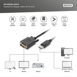 Digitus Adapterkabel DisplayPort > DVI-D schwarz, 1 Meter