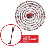 EINHELL TE-SV 18 Li-FLX-Solo, Stielstaubsauger rot/schwarz, ohne Akku und Ladegerät