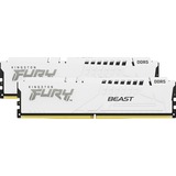 Kingston FURY DIMM 64 GB DDR5-5600 (2x 32 GB) Dual-Kit, Arbeitsspeicher weiß, KF556C40BWK2-64, FURY Beast, INTEL XMP