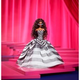 Mattel Barbie Signature Sammelpuppe zum 65. Jubiläum mit braunen Haaren und schwarz-weißer Robe