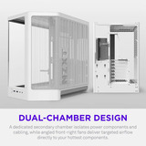 NZXT H6 ( 2026 ) All White, Tower-Gehäuse weiß, Tempered Glass x 2