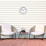 TFA Funk-Wanduhr OUTDOOR weiß