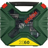 Bosch Heimwerken & Garten X-Line Bohrer- und Schrauber-Set, 60-teilig, Bohrer- & Bit-Satz grün