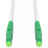 Digitus Glasfaser-Simplex-Patchkabel, stahlarmiert, Singlemode, LC/APC > LC/APC weiß, 1 Meter